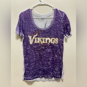 Women’s Distressed Minnesota Vikings - Size Large - Touch by Alyssa Milano
